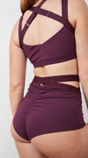 Tia Top - Strappy Cross Over Top Recycled Mulberry