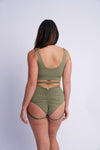 Kehlani High Waist Bottom Green