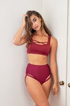 Jaded Top - Strappy Racerback Top Wine