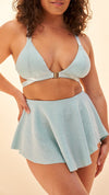 Free Flow Skort - High Waist Bottoms Crystal Blue