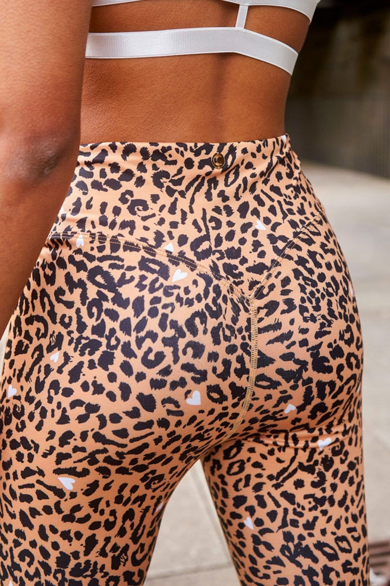 Mia Bottom - Leopard Leggings Recycled Brown