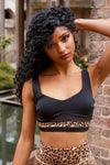 Dahlia Top - Mesh Panel Sports Bra