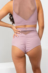 Addison Bottom - Mesh Cut Out High Waist Bottoms Recycled