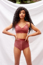 Lana High Waist - Velvet High Waist Bottoms