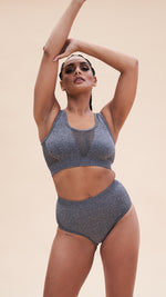 Gabi Crop - Shaping Breathable Crop Recycled Grey