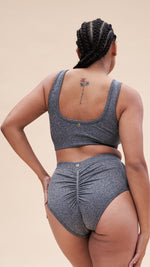 Gabi Crop - Shaping Breathable Crop Recycled Grey