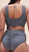 Gabi Crop - Shaping Breathable Crop Recycled Grey