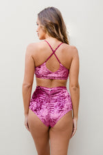 Delphine Bottom - Velvet High Waist Bottoms