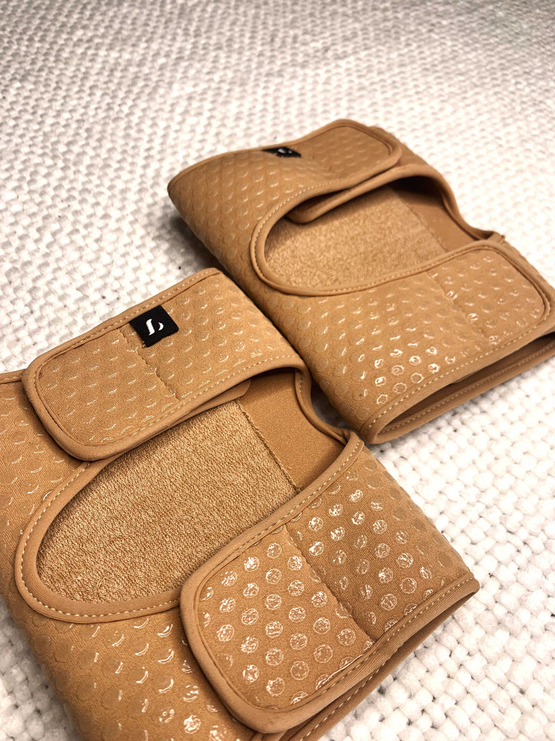 Velcro Sticky Grip Knee Pads Nude