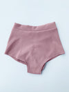 High Waist Shorts - Basic Scrunch Shorts Ribbed Blush Taupe