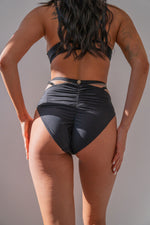 Adele Bottom - Mesh Cut Out High Waist Bottoms Recycled