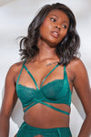 Blair Bra - Cross Over Lace Underwire Bra Recycled