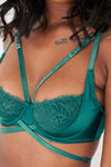 Blair Bra - Cross Over Lace Underwire Bra Recycled