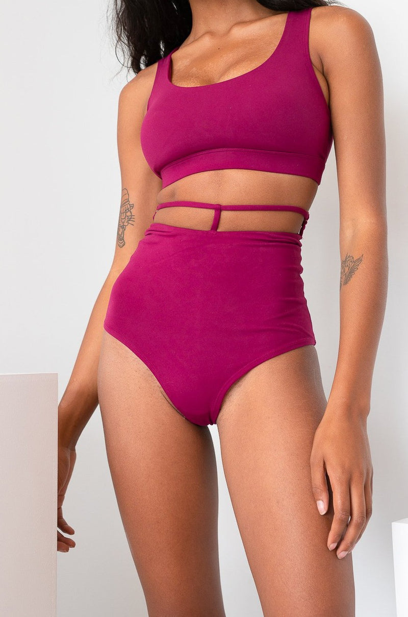 Kimmy Bottom - Strappy High Waist Bottoms Recycled