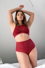 Ella High Waist Bottom - Mesh Cut Out High Waist Bottoms Recycled